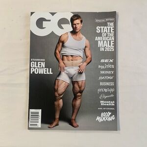GQ Glenn Powell “The State Of American Male 2025” Issue October 2025 Magazine